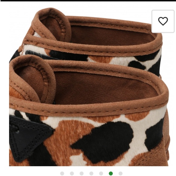 NWOB UGG Marin Bootie Cow Print Womens Platform - Lace-ups - Picture 7 of 15